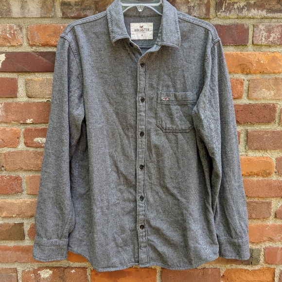 Hollister Other - Hollister flannel gray men's size medium